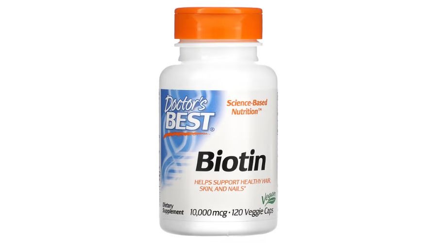 Biotin, 10,000 mcg, 120 Veggie Caps