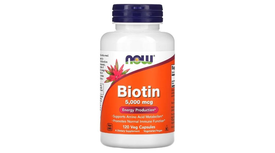 Biotin, 5,000 mcg, 120 Veg Capsules