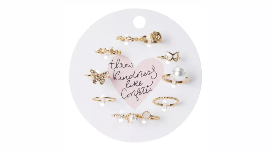 Butterfly ring set 10-pack