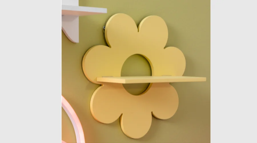 Daisy decorative wall shelf 10in