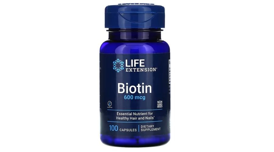 Life Extension, Biotin, 600 mcg, 100 Capsules