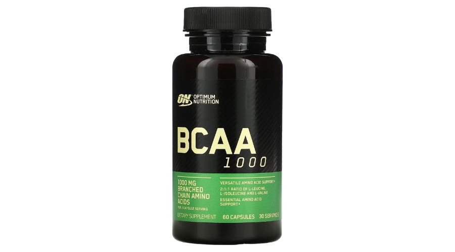 Nutrition, BCAA 1000, 500 mg, 60 Capsules