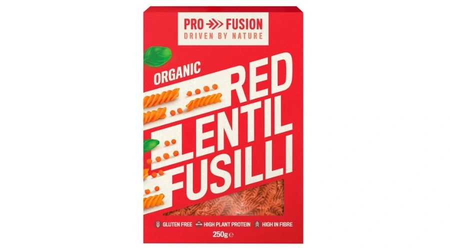 Profusion organic red lentil fusilli
