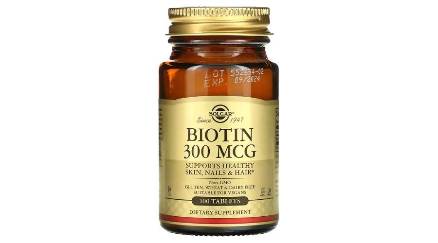 Solgar, Biotin, 300 mcg, 100 Tablets