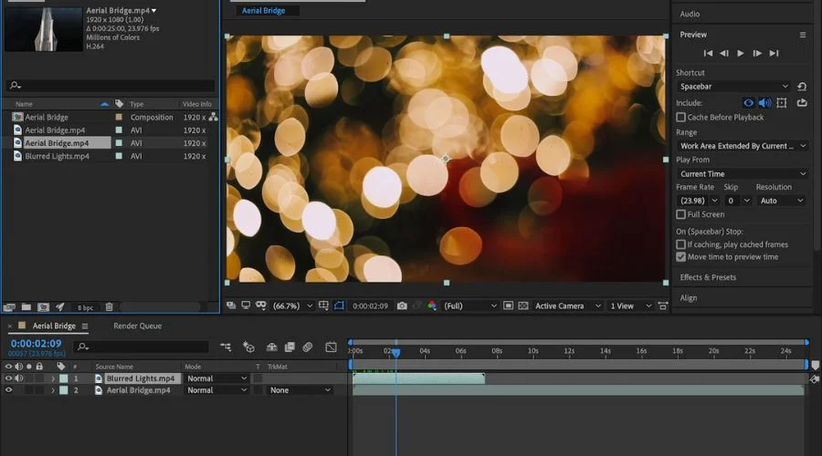 Different Parts of Adobe After Effects
