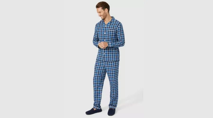 Debenhams Herringbone Check Woven Pyjama Set