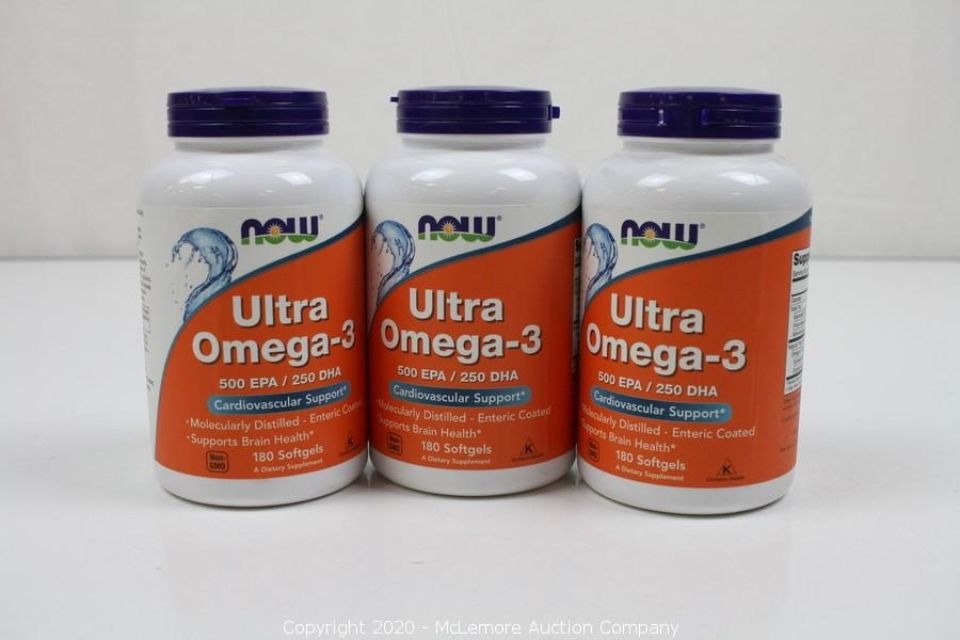 Ultra Omega-3, 500 EPA / 250 DHA, 180 fish softgels