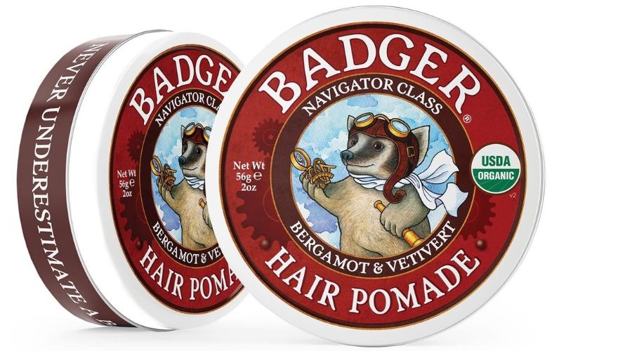 Badger Company, Hair Pomade, Bergamot & Vetivert, 2 oz (56 g)