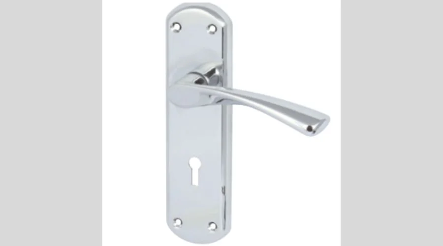 Hafele Olton Lever Bathroom Lock Handle Chrome