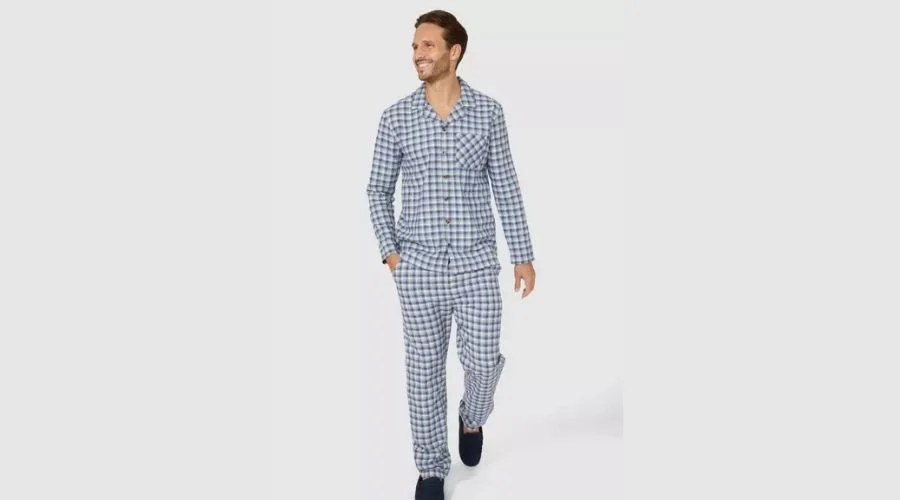 Debenhams Brushed Woven Check Pyjama Set
