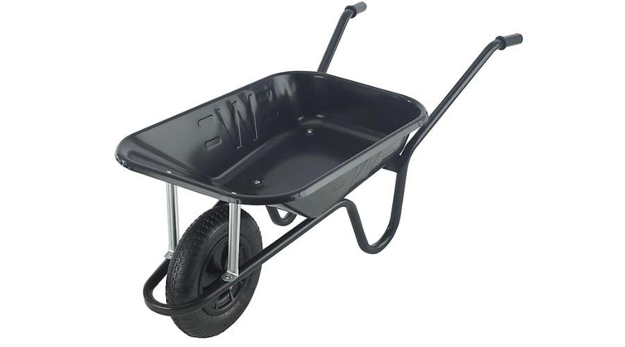 Walsall Endurance Black Steel Heavy duty Wheelbarrow 85L