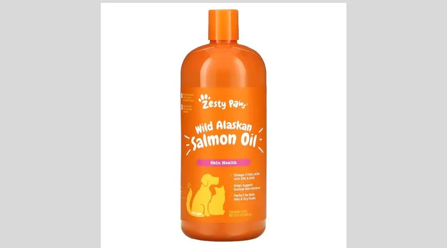 Wild Alaskan salmon oil for dogs & cats, skin health