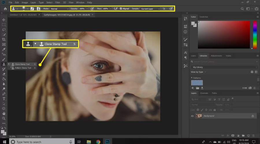 Clone Stamp Tool: Duplicate And Replace Image Elements