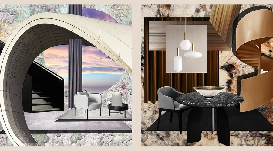 Benefits of using interior design collage on Adobe Express