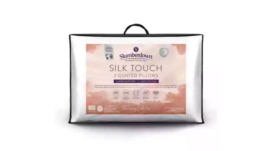 Luxury Silk Touch Quilted Firm Support Pillows