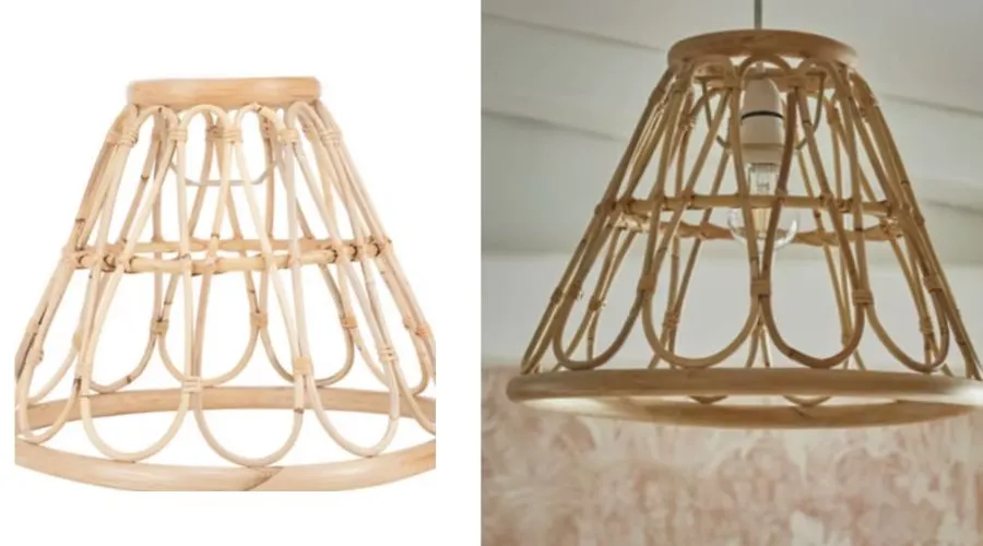 CuddleCo Aria Lampshade - Rattan
