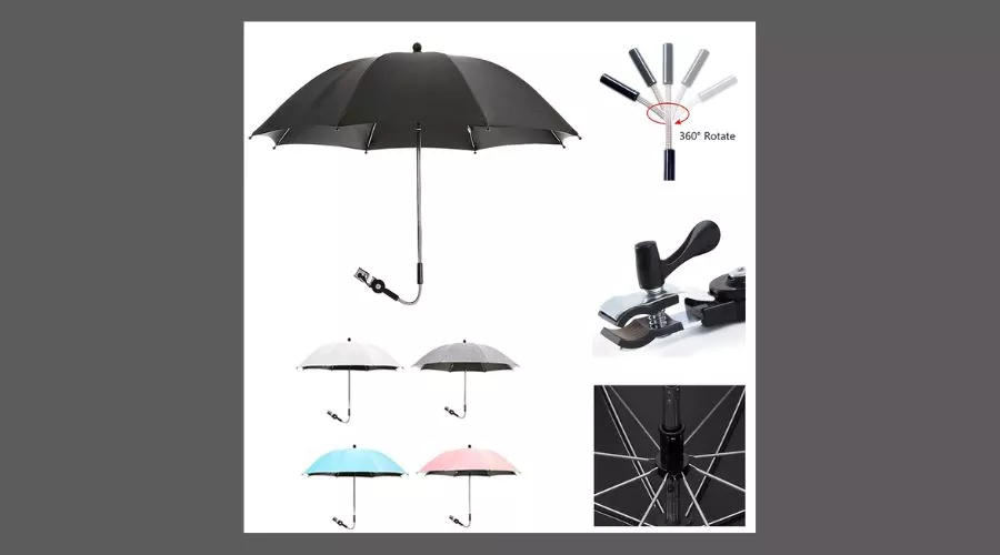 Adjustable UV Protection Used Wheelchair