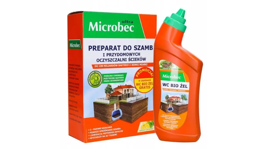 Microbec Bros Bacteria For septic tanks 1kg + Wc Bio Gel 