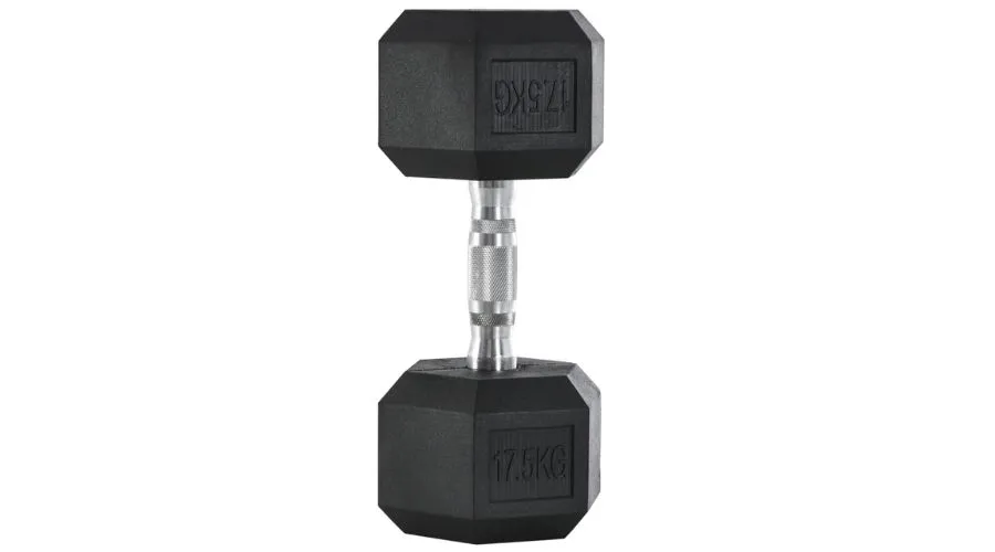 Single Rubber Hex Dumbbell Portable Hand Weights 