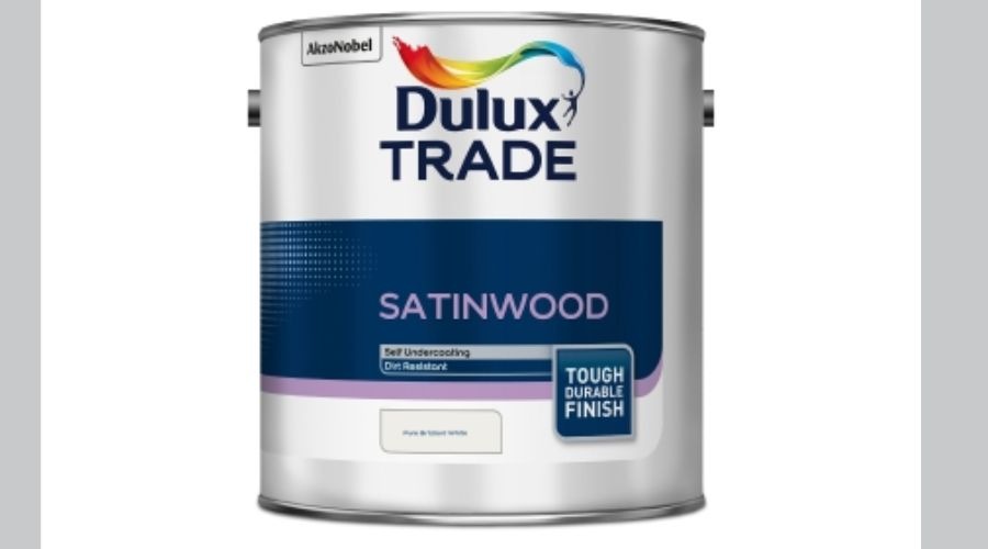 Features of dulux diamond satinwood on Travis Perkins 