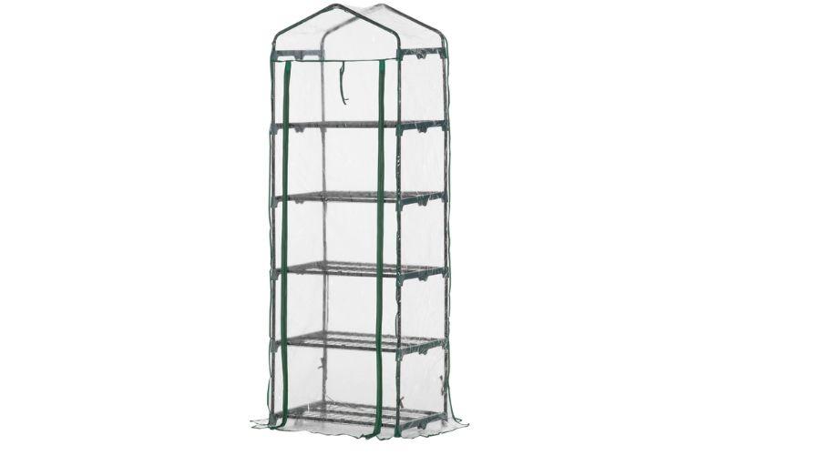 Mini greenhouse with 5 shelves for growing flowers or vegetables
