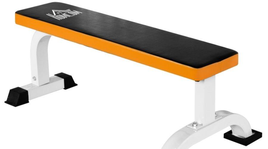 Fitness Exercise Weight Bench Workout Bench For Gym-Black/Orange
