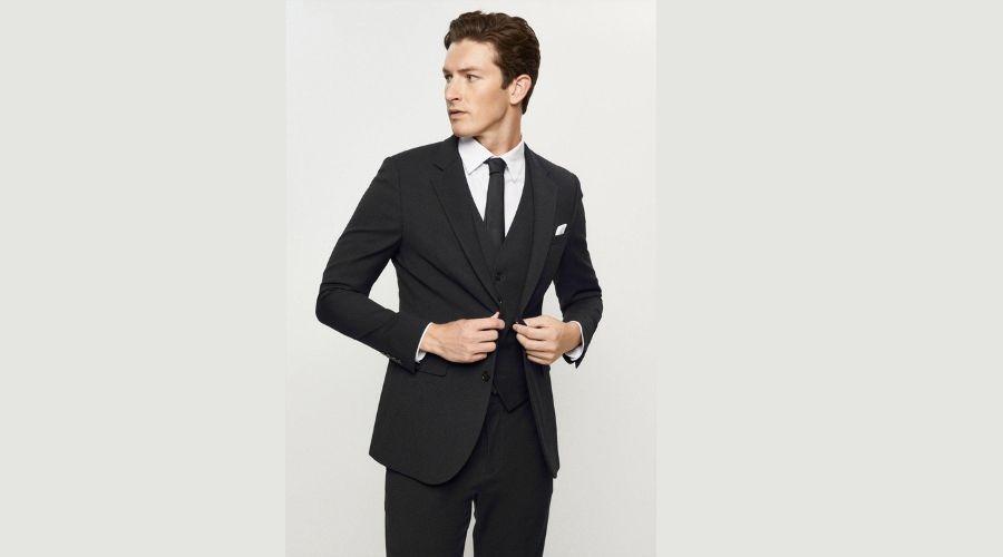 Slim Fit Black Essential Two-Piece Suit