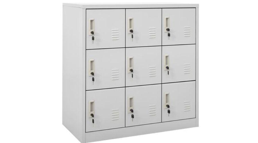 Vida XL Locker Cabinet Light Gray