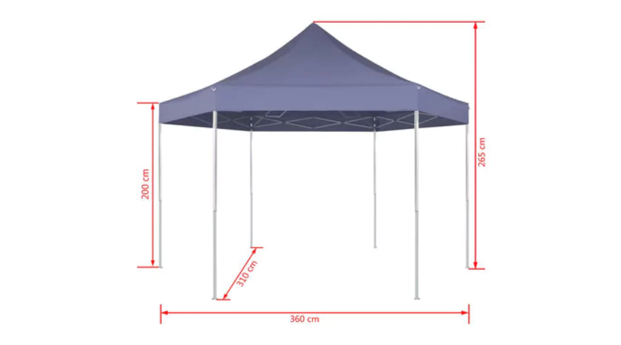 Hexagonal Pop-Up Foldable Marquee