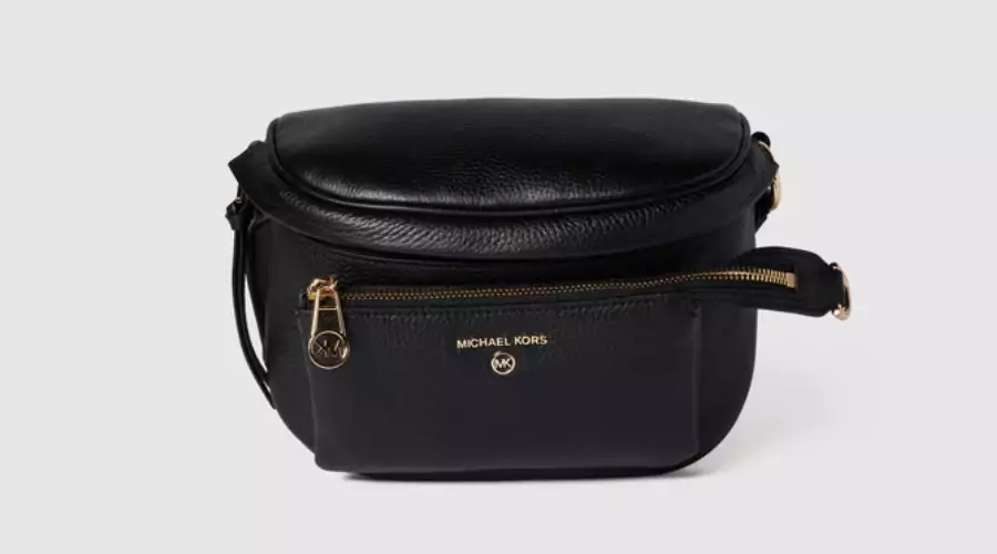 Michael Kors Fanny pack with textured pattern in black 