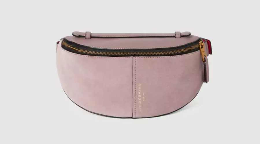 Berlin Fanny pack with label print in lilac 
