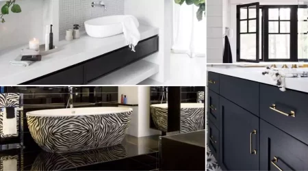 Choose The Right Size And Style Of Black Bathroom Shelf
