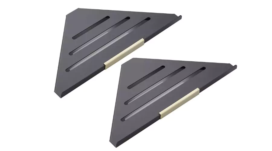 Bathroom Shelves Black Stainless Steel Wall Bathroom