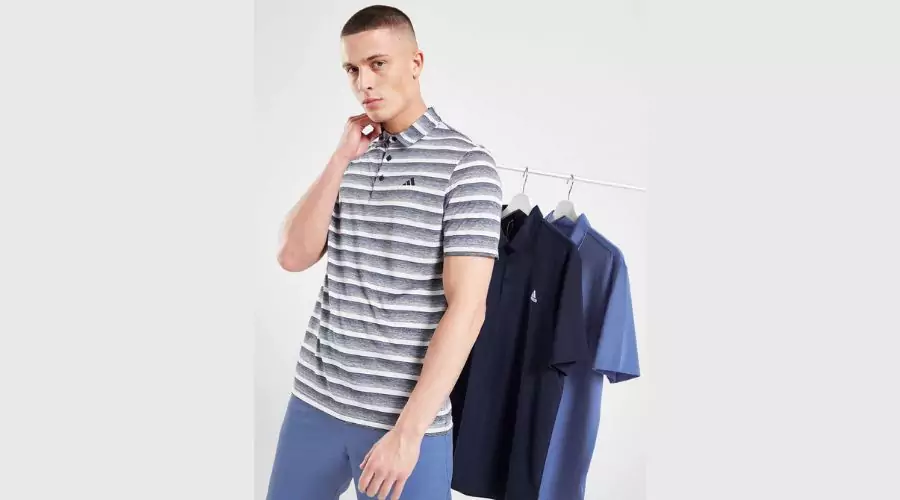 Adidas Striped Polo Shirt