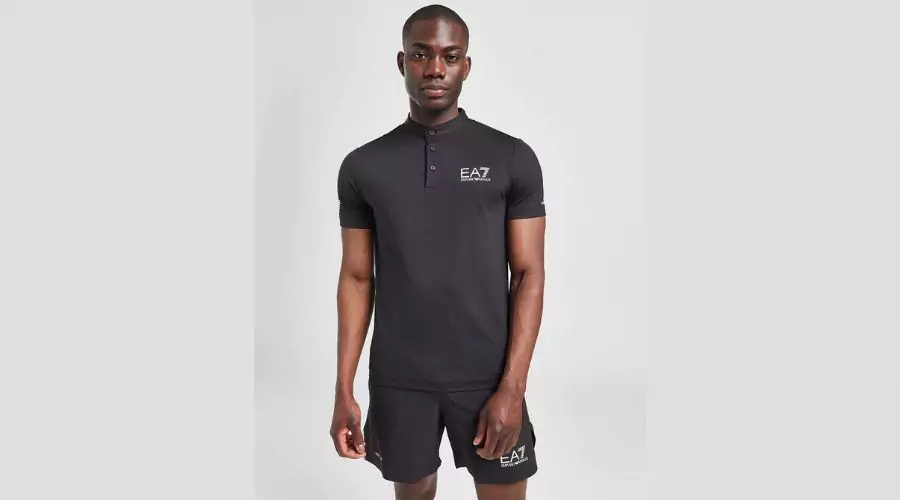 Emporio Armani Ea7 Tennis Bomber Collar Polo Shirt
