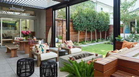 Create A Cozy Outdoor Living Room With A Wall Mounted Gazebo
