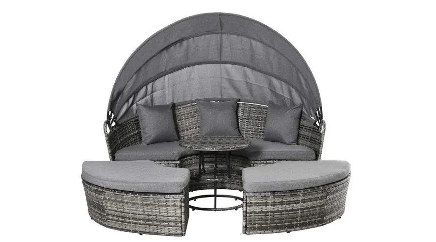 Outsunny Sun Island 4-part Lounger