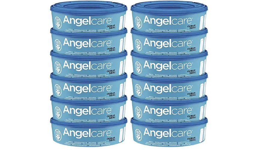 Angelcare Nappy Disposal System Refill Cassettes 12 Pack