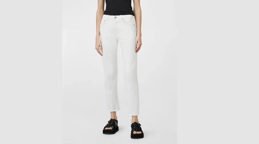 Harlow Mid-Rise Straight Ankle Jeans