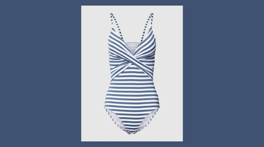 Barts Swimsuit with stripe pattern in ocean blue