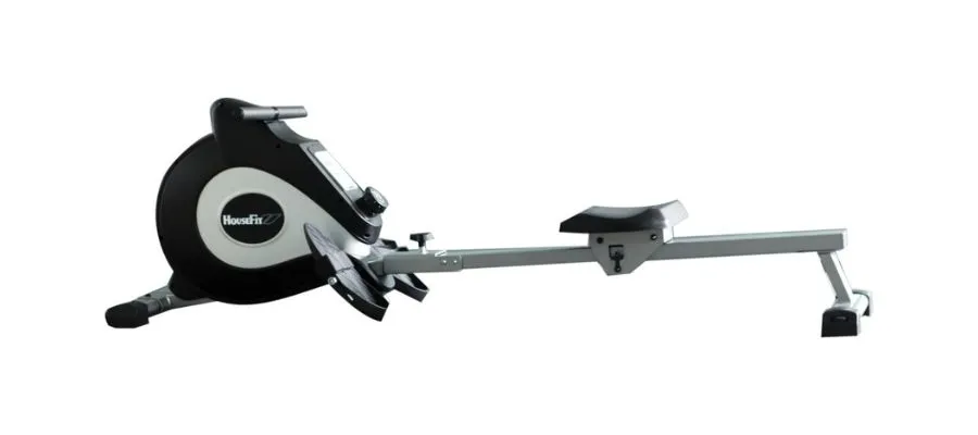 HOMCOM Fitness Adjustable Magnetic Rowing Machine w LCD Digital Monitor