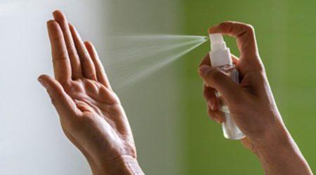 Hand sanitiser sprays