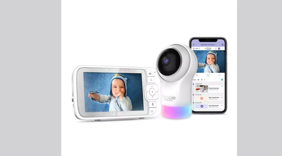 Hubble Nursery Pal Glow+ 5 inch Baby Monitor
