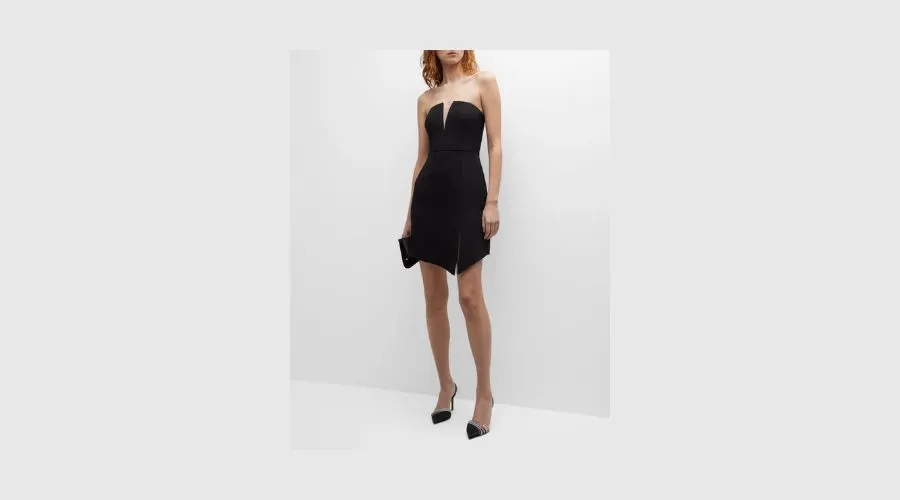 LIV FOSTER Strapless Asymmetric Mini Dress