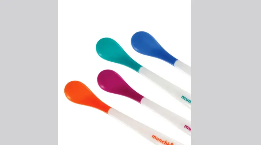 Munchkin White Hot Infant Safety Spoons- 4 Pack