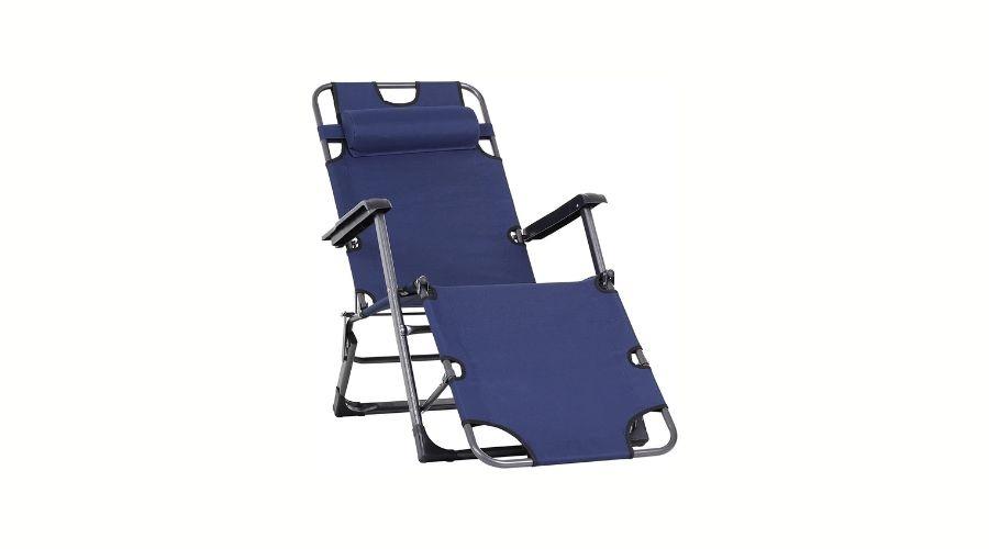 Outsunny upholstered folding chair lounge
