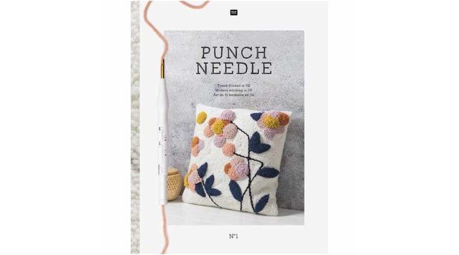 Rico Design punch needle embroidery book