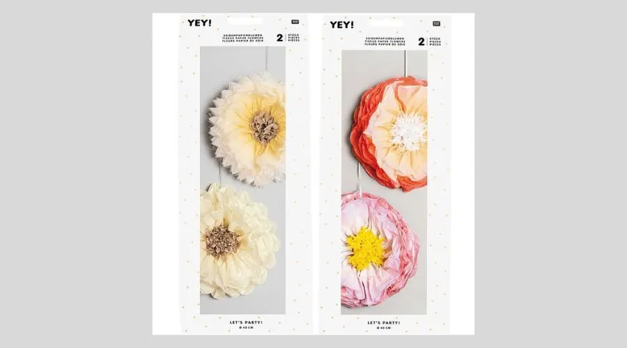 YEY Let's Party tissue paper flowers