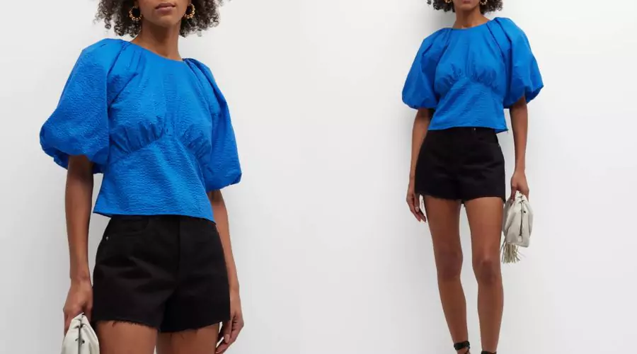 Gathered-Seam Top