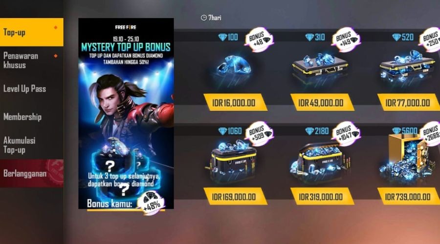 online free fire top-up